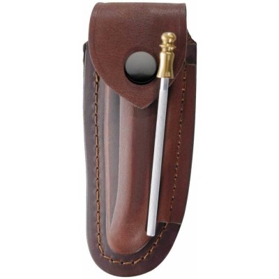 Herbertz hnědé kožené pouzdro na Laguiole nůž 12cm + ocílka 2676120 – Zboží Dáma