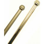 Žerď kovová - koule - Zlatá – Zboží Dáma