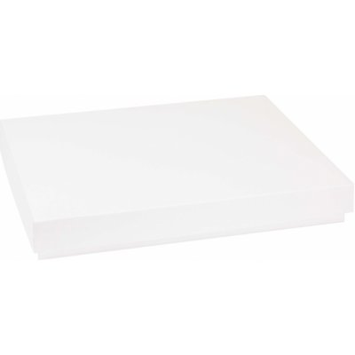Dárková krabice s víkem 400x300x50/40 mm, bílá – Zboží Mobilmania