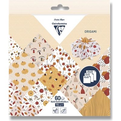 Clairefontaine Sada papírů Origami Autumn mix velikostí 60 listů – Hledejceny.cz