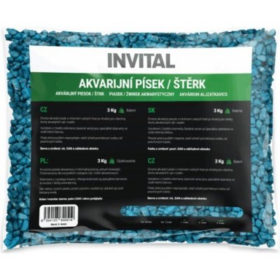 Invital štěrk fluo modrý 4-8 mm 3 kg – Hledejceny.cz