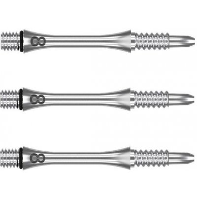 Target 8 Flight Slim, titanium, dlouhé 33mm – Zboží Dáma