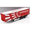 Model Herpa Trailer Trailer For Truck Codognotto Logistic Transports Rimorchio Telonato Červená Bílá 1:87