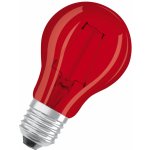 Osram LED světelný zdroj, 2,5 W, 10 lm, červená, E27 LED STAR CL A RED 15 NON-DIM 2,5W – Sleviste.cz