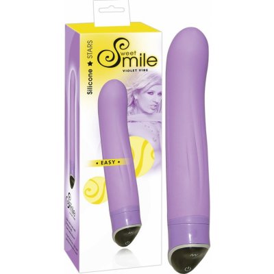 Sweet Smile Silikonový s rozšířenou špičkou pro G bod stimulaci Easy Violett 22 cm 3,9 cm – Zbozi.Blesk.cz