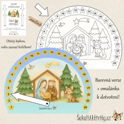 Šakalíkův adventní kalendář Provedení: Tištěný soubor – Hledejceny.cz