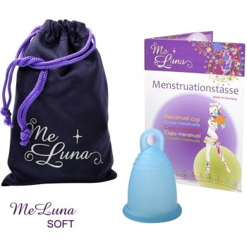 Me Luna Menstruační kalíšek Soft S s očkem tyrkysová