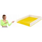 Leitz Wow plastový odkladač bílý / žlutý – Zboží Mobilmania