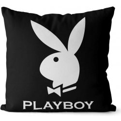 Impar Polštář Playboy Black 40x40