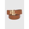 Pásek Ralph Lauren Oboustranný kožený pásek Lauren dámský hnědá 412912040