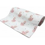 Prem Bavlněná tetra osuška Labuť růžová 90/100 cm – Zboží Dáma