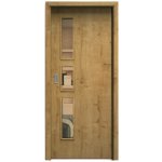 Sapeli Elegant Komfort M33 posuvné dub sukatý 70 x 210 cm Planibel bronz – Hledejceny.cz