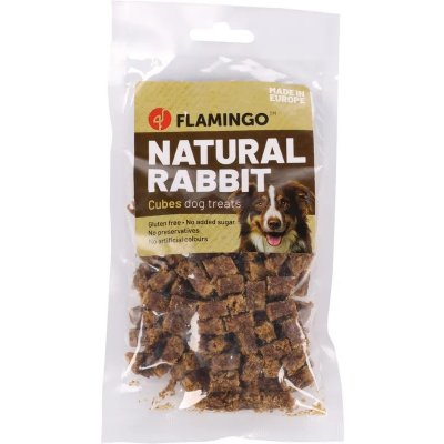 Flamingo Nature Snack králičí na kostičky 80 g – Zboží Mobilmania