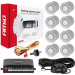 AMiO Sada asistentů parkování Buzzer 8 senzorů stříbrných – Sleviste.cz