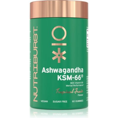 Nutriburst Advanced Ashwagandha KSM-66 Tropical Fruit 60 ks – Hledejceny.cz