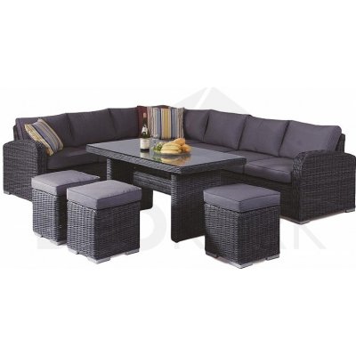 DEOKORK Ratanová sestava NAOMI antracit – Sleviste.cz