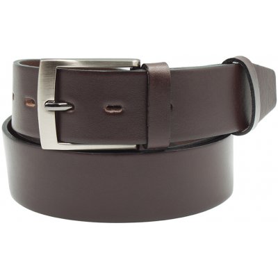 Kožený opasek tmavě hnědý elegantní široký Nivasaža ELG40 – Zbozi.Blesk.cz