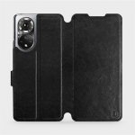 Mobiwear Flip Honor 50 v provedení C_BLS Black&Gray s šedým vnitřkem – Zboží Živě