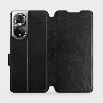 Mobiwear Flip Honor 50 v provedení C_BLS Black&Gray s šedým vnitřkem – Zboží Živě