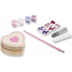 Melissa & Doug Dřevěná krabička k vymalování Srdce – Hledejceny.cz