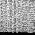 Brilltex Žakárová záclona 623, celoplošný vzor vlnek, s olůvkem, bílá, výška 50cm (v metráži) – Zboží Mobilmania