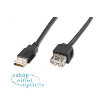 Assmann C0794223 USB 2.0, USB A M (plug)/USB A F, 1,8m, černý