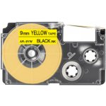 Casio XR-9YW, 9mm x 8m černý tisk / žlutý podklad - kompatibilní – Zboží Dáma