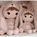 Metoo králík růžový mini se jménem Amálka 30 cm – Zboží Dáma