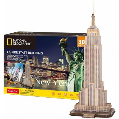 CubicFun 3D puzzle National Geographic Empire State Building 66 ks – Hledejceny.cz