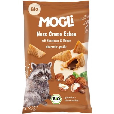 MogLi BIO plněné lískooříškové taštičky 30 g – Zboží Mobilmania