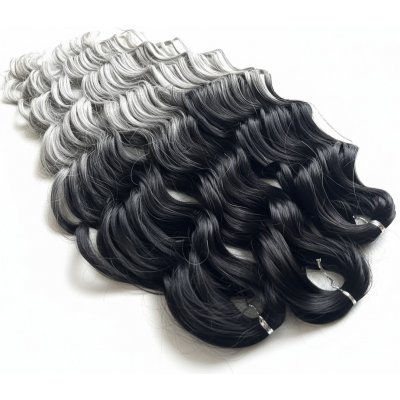 Anna Vlnitý kanekalon Anna, 300 g Délka: 60 cm, Balení: 300 g, Barva vlnek: GREY ENDS – Zbozi.Blesk.cz