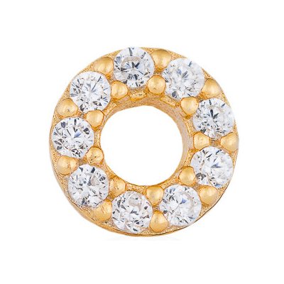 Franco Bene Kruhová piercingová náušnice pozlacená 683 – Zboží Dáma