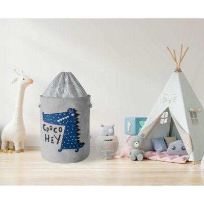 Spod Igły i Nitki koš 35x45 Crocodile grey – Zboží Dáma