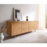 Delife Kayu 200 x 40 x 70 cm 4 dvířka podnož ve tvaru V – Zboží Dáma