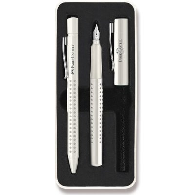 Faber Castell Sada Grip Edition 2010 plnicí pero a kuličkové pero růžové 0021-2015270 – Zboží Živě