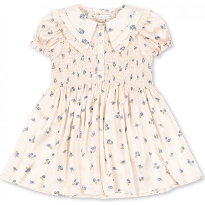 Šaty s krátkým rukávem hedvábné SHEENY Rosa Blau smeatnové Konges Slojd – Hledejceny.cz