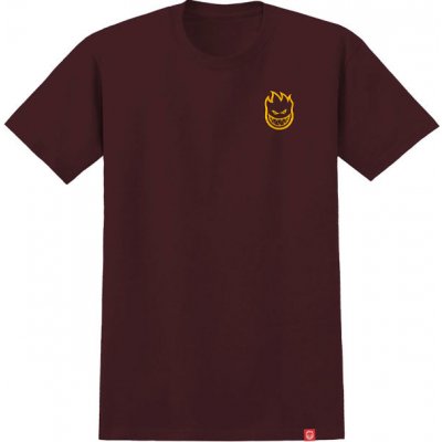 Spitfire LIL BIGHEAD MAROON GOLD Print pánské tričko krátký rukáv