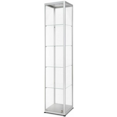 Jansen Display Skleněná uzamykatelná vitrína 40 x 40 x 200 cm – Sleviste.cz