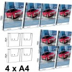 A-Z Reklama CZ Cocktail Brochure Wall držák na letáky set 4 x A4 – Zboží Mobilmania