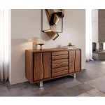 Delife Live Edge 147 cm 3 zásuvky 2 dvířka – Hledejceny.cz