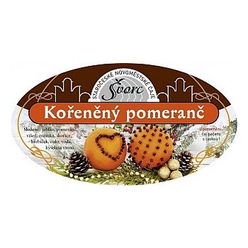 Švorc Pečený čaj Kořeněný pomeranč sklo 275 ml