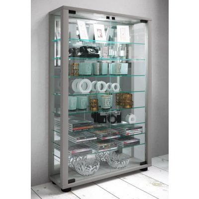 VCM Lumo Mini se zrcadlem včetně LED osvětlení stříbrná – Zboží Dáma