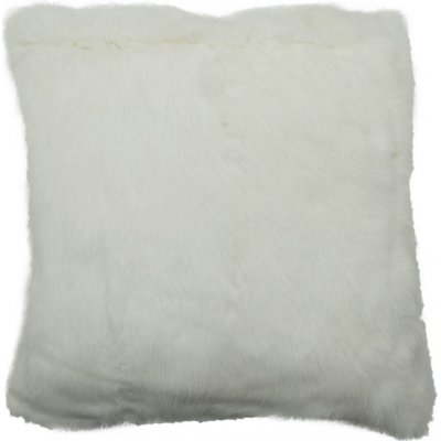 Mars & More polštář z králičí kůže Rabbi bílá 40x40x10 – Hledejceny.cz