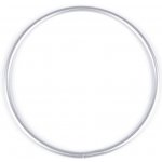 Prima-obchod Kovový kruh ucho na tašku Ø15 cm lehký hliník, barva stříbrná – Zboží Dáma