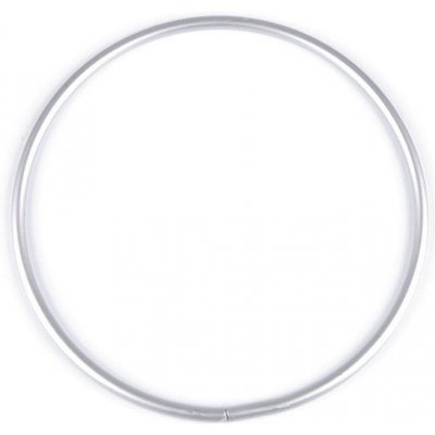 Prima-obchod Kovový kruh ucho na tašku Ø15 cm lehký hliník, barva stříbrná – Zboží Dáma