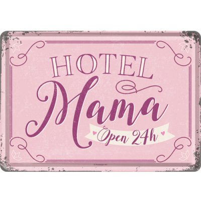 Postershop Plechová pohlednice - Hotel Mama – Zboží Dáma