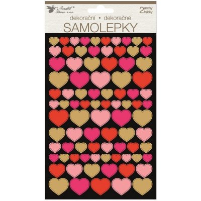 Anděl Samolepky srdce 2 archy – Zbozi.Blesk.cz