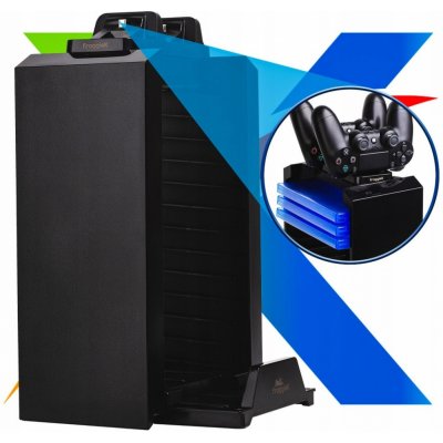 Froggiex FX-P4-C1-B PS4 Charge and Store Tower – Zboží Živě