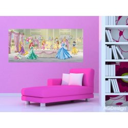 AG Design FTDNH-5346 Dětská vliesová fototapeta Princezny na snídani rozměry 202 x 90 cm