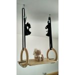 FUBO Fitness Dětské gymnastické kruhy a houpačka 2v1 – Zboží Dáma